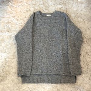 Marled grey Madewell sweater